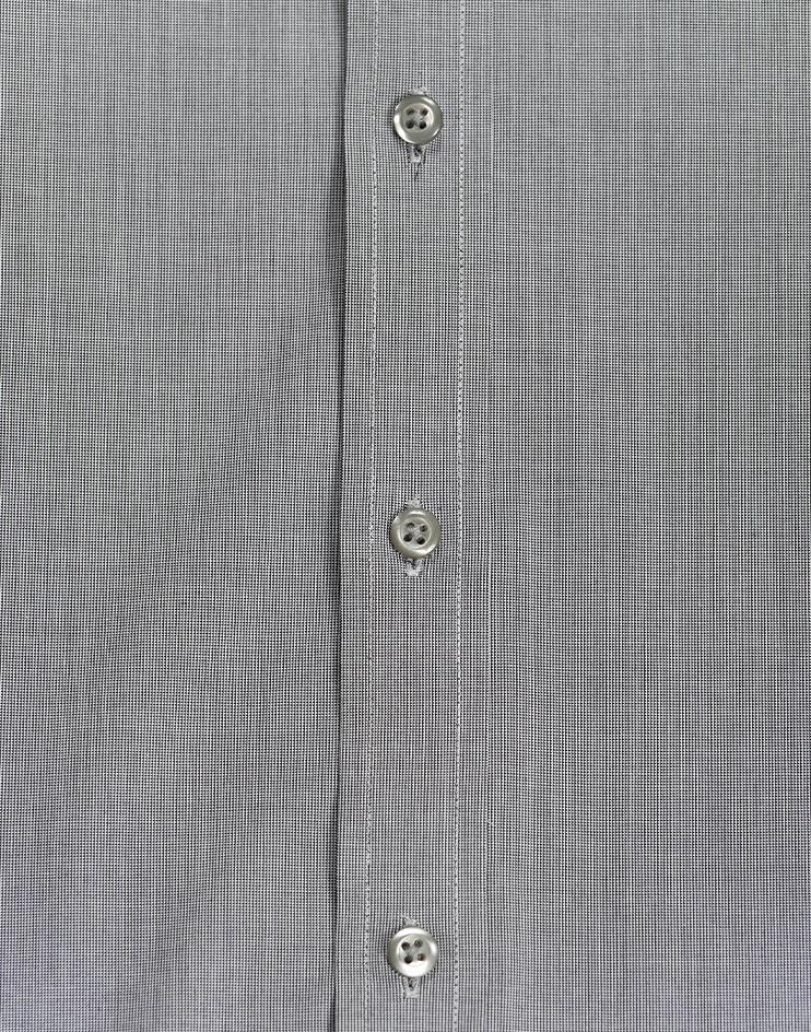 Grey Mandarin Collar Shirt - Kloth Studio Inc. - klothstudio.com