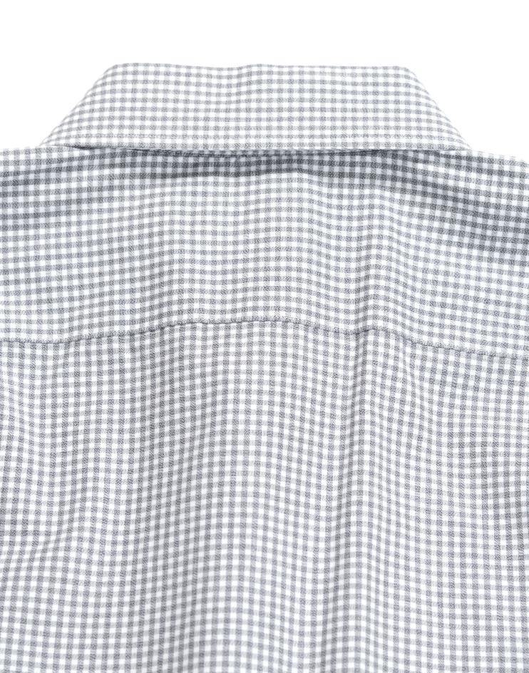 Grey and White Checkered Shirt - Kloth Studio Inc. - klothstudio.com