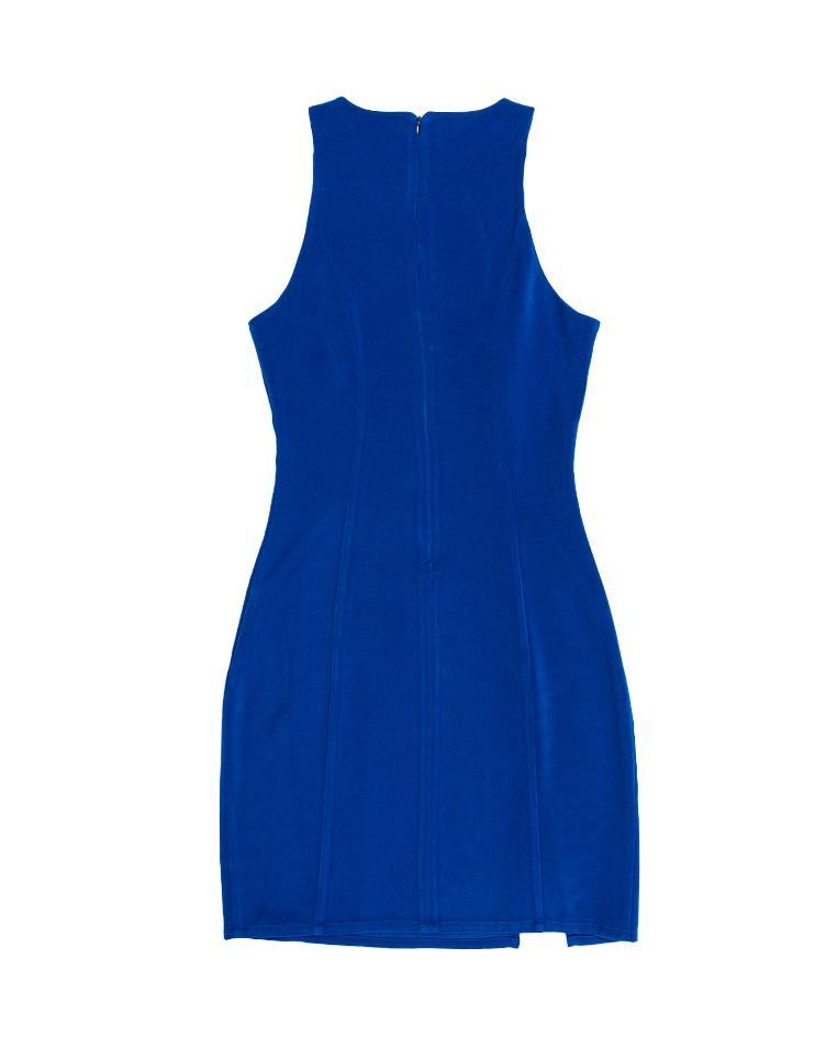 Blue Slit Dress - Kloth Studio Inc. - klothstudio.com