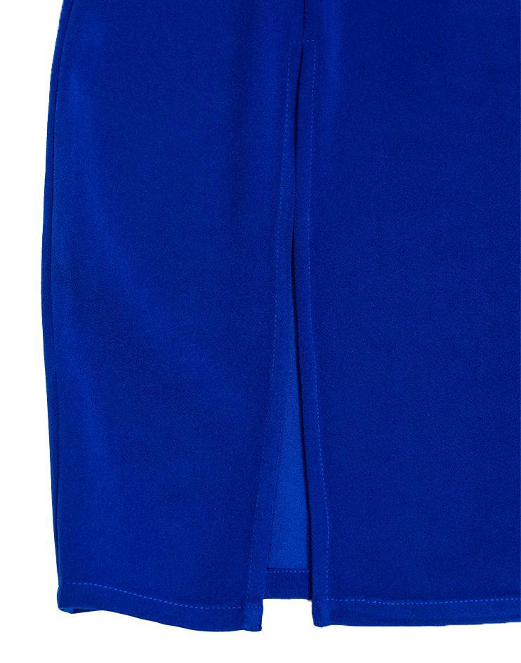 Blue Slit Dress - Kloth Studio Inc. - klothstudio.com