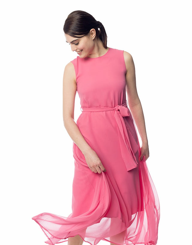 Pink Flowy Dress