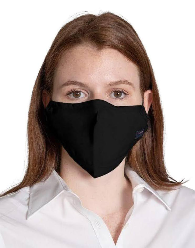 Black Anti-Bacterial Bamboo Rayon Contour Mask (Pack of 3) - Kloth Studio Inc. - klothstudio.com