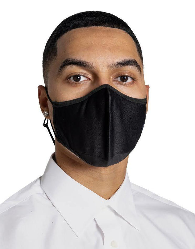 Men's Anti-Viral High Performance Face Mask in Black (Pack of 3) Kloth Studio Inc.
